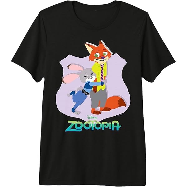 Amazon.com: Zootopia - Judy And Nick Hug Zip Hoodie : Clothing