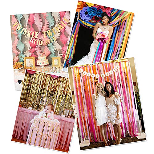 SUBANG 39 Rolls 426 Yard Crepe Paper Streamers Party Streamers Backdrop Decorations for Birthday Christmas Graduation Ceremony - Thumbnail 6