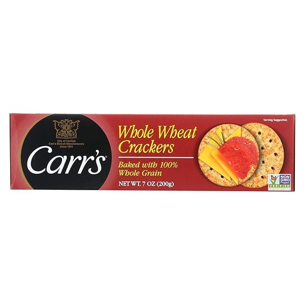 CARR’S WHOLE WHEAT CRACKERS, 7 OUNCE