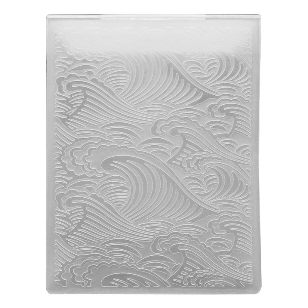 SUCHUANGUANG Sea Wave Cloud Background DIY Cutting Dies Scrapbooking Embossing Folder Craft