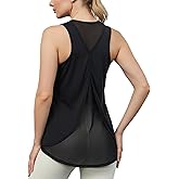 AURUZA Breathable Tank Tops Sleeveless Running Shirts for Women Athletic Workout Tops for Gym, Yoga, and Running