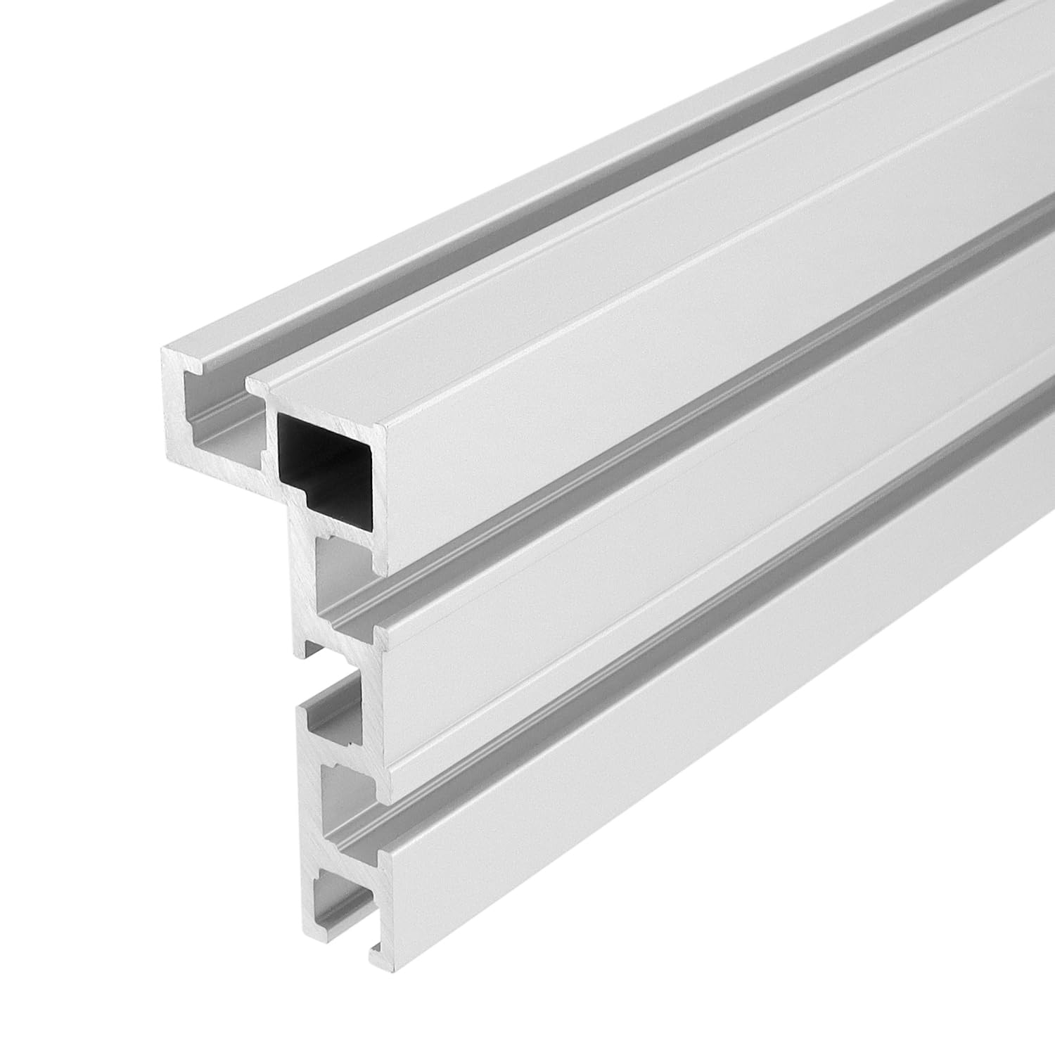 QWORK® T Track, 75 Type 400MM T-Slot Miter Rail, Aluminum Alloy Guide Rails, for Woodworking, Table Saw, Fence Fastening