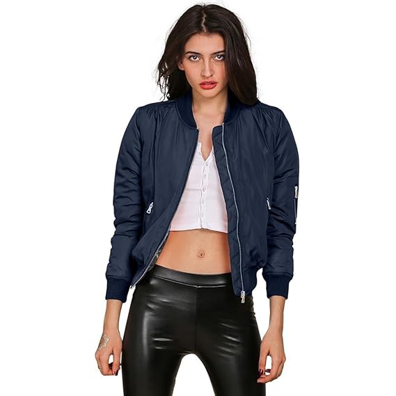 navy blue short jacket ladies