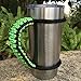 MOCE Handmade Paracord Handle for 20 oz. Tumbler, Green/Black