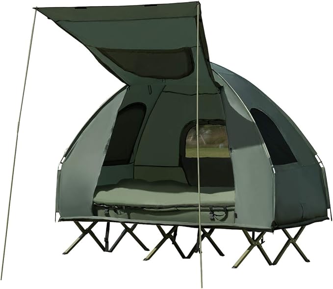 double camping cot tent