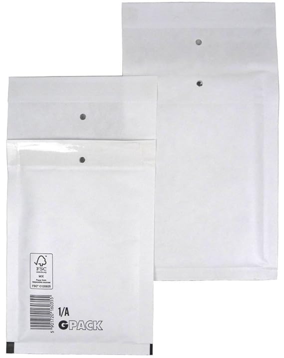 100 Luftpolsterumschlag Luftpolstertasche Versandtasche 1/A 120x175 mm