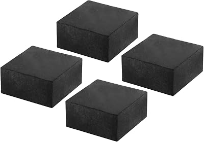 PATIKIL 4 Pcs Rubber Anti-Vibration Pads 2"x2"x1" for HVAC Air Compressor