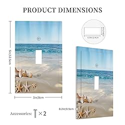 Wpshijia Light Switch Cover Plate Summer Beach