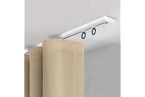 Silent Sliding Curtain Track System 2 4 6 8 10 12 13ft Long Room Divider Ceiling Track For Curtains Aluminum Alloy Curtain Ra