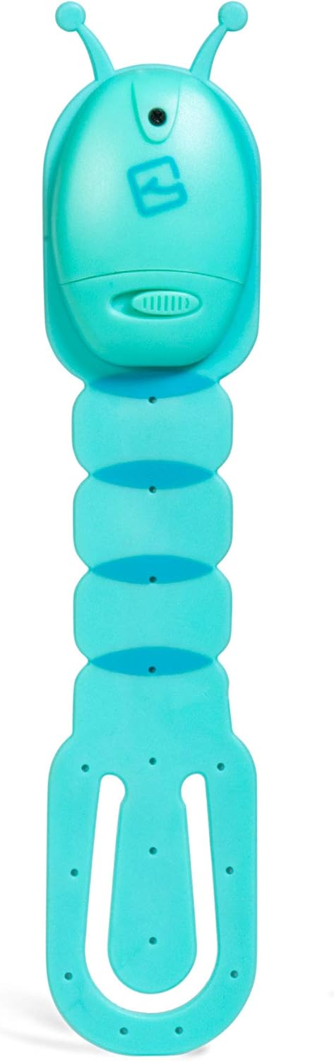 Flexilight Powerful Compact Thin LED Reading Book Light Clip On Adjustable Flexible Travel Bed Night Bookmark Eye Care Lamp Gift Batteries Included (Bookworm Teal): Home Improvement