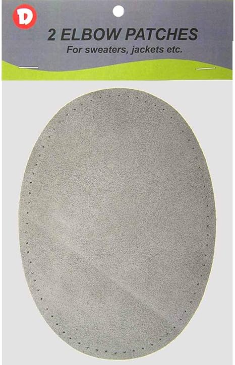 sewing elbow patches on sweater