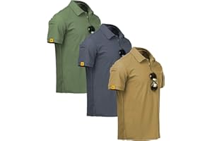 V VALANCH Mens Polo Shirts Short Sleeve Moisture Wicking Golf Polo Athletic Collared Shirt Tennis T-Shirt Tops
