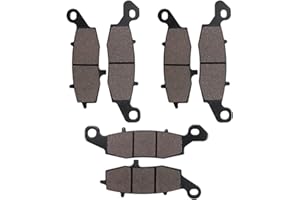 SOLLON Brake Pads Front and Rear Raplacement for Kawasaki Vulcan 1500 VN1500/Vulcan 1600 VN1600 Classic/Vulcan 1600 VN1600 Nomad/Vulcan 1700 VN1700/Vulcan 900 VN900/Versys 650 KLE 650