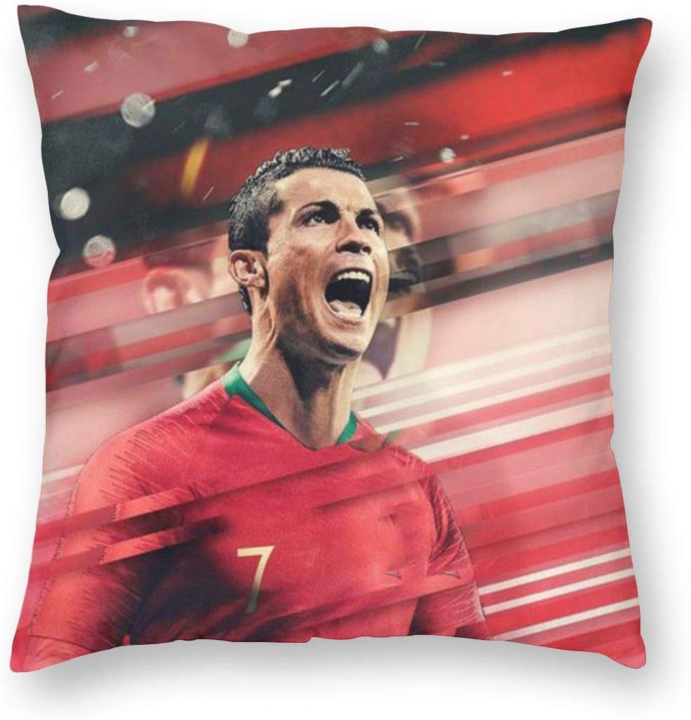 Greatest Football Player No.7 Jersey Throw Pillowcase Decorative Cushion Cover Square Bed Pillow Case Cover (16 x 16 inch) Twin Sides Print