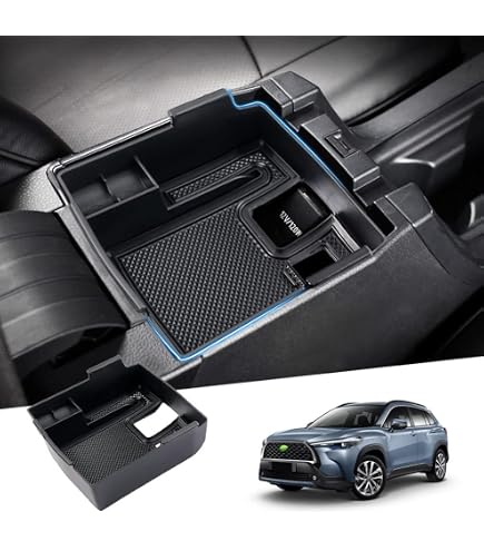 Organisateur De Tableau De Bord Pour Toyota Corolla Cross 2022-2026 & Corolla 2019-2026 - Plateau De Rangement Noir - Compatible Écran 8"