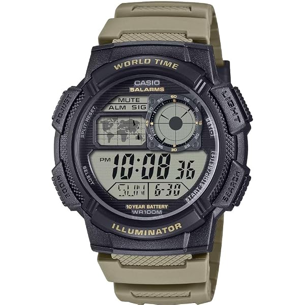 Amazon.com: Casio Men's 10 Year Battery Quartz Resin Strap Sport