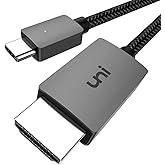 uni USB C to HDMI Cable, [4K, High-Speed] USB Type C to HDMI Cable for Home Office, [Thunderbolt 3/4 Compatible] with Chromebook, MacBook Pro/Air 2023, iPad Pro, iMac, XPS 17, S23-6FT