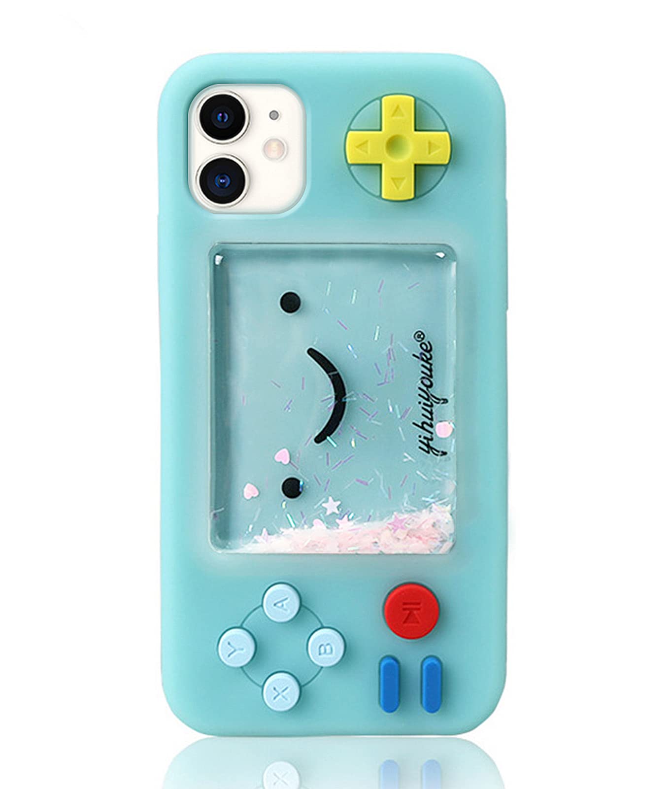 Photo 1 of UnnFiko Squishy 3D Cartoon Game Shape Case Compatible with iPhone 15, Creative Liquid Stars Funny Play Case Soft Rubber Protective Cover (Blue, iPhone 15)