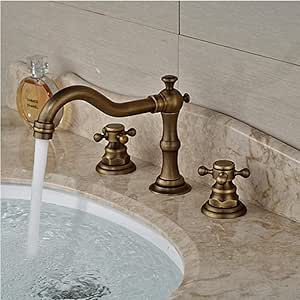 Grifo Grifo De Baño De Lujo Extendido Grifería De Manija Cruzada