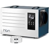 HBN Crawl space Dehumidifier 125 Pints with Pump and Drain Hose, Industrial Dehumidifier for Basement and Commercial up to 5900 Sq. Ft, Large Capacity, Built-in 24-Hour Timer