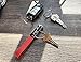 Mehr Key Chain - Leather Detachable Keychain, Valet Luxury Car Keyring Holder, Gift Idea Men Women KC8, Red