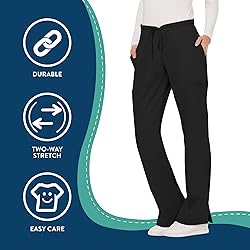Cherokee Women's Mid Rise Moderate Flare Drawstring