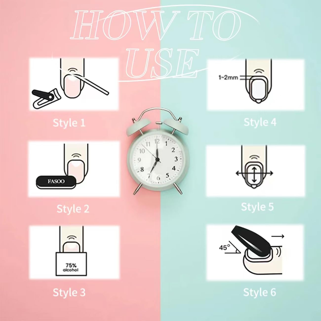 24 Pcs Black Almond Press on Nails Long Stiletto - GRITOSE Acrylic Fake Nails Press ons Reusable False Nails with 3D Snake Design Matte Almond Nails Artificial Full Cover Stick on Nails for Women - Image 5