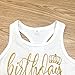 Toddler Kids Baby Girls Outfits Brithday Princess Vest Sleeveless Top +Dot Bubble Skirt Summer Clothes Set(4 T)