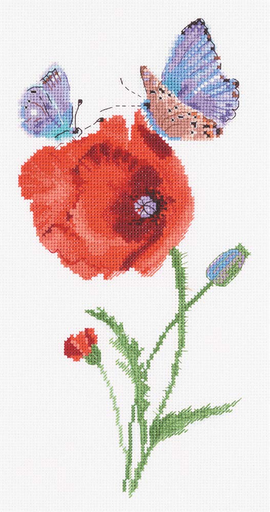 PANNA Cross Stitch kit, Cotton, Multicoloured, 15x28cm