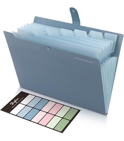 Amazon.com : SKYDUE 5 Pocket Expanding File Folder, Letter Size