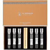 Discovery Collection - Amber Oud by Al Haramain for Unisex Adult - 6 Pc Mini Gift Set 0.33oz Amber Oud,Perfume Atomiser