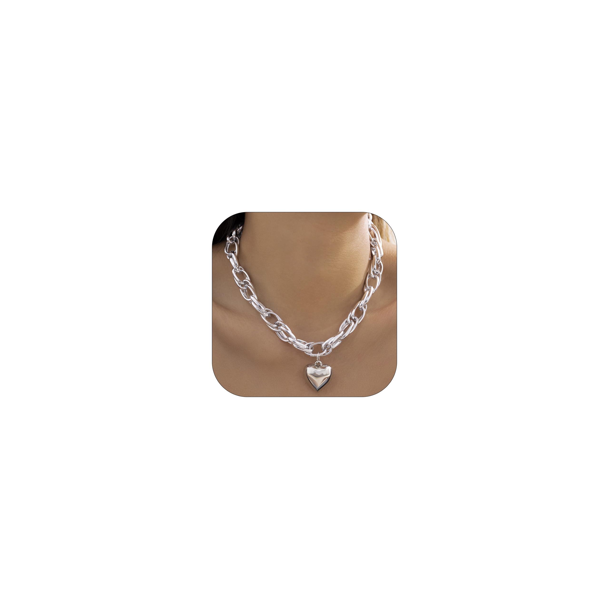 Your Always Charm Chunky Chain Necklaces for Women