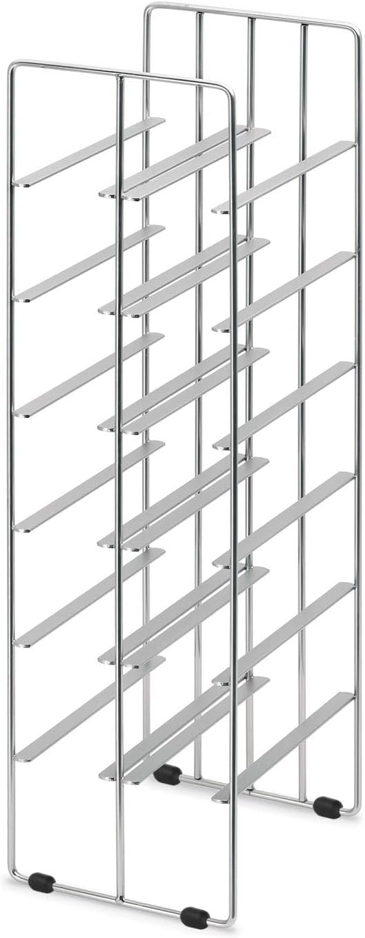 blomus 68486 Pilare Weinflaschenregal für 12 Flaschen, stahl matt vernickelt