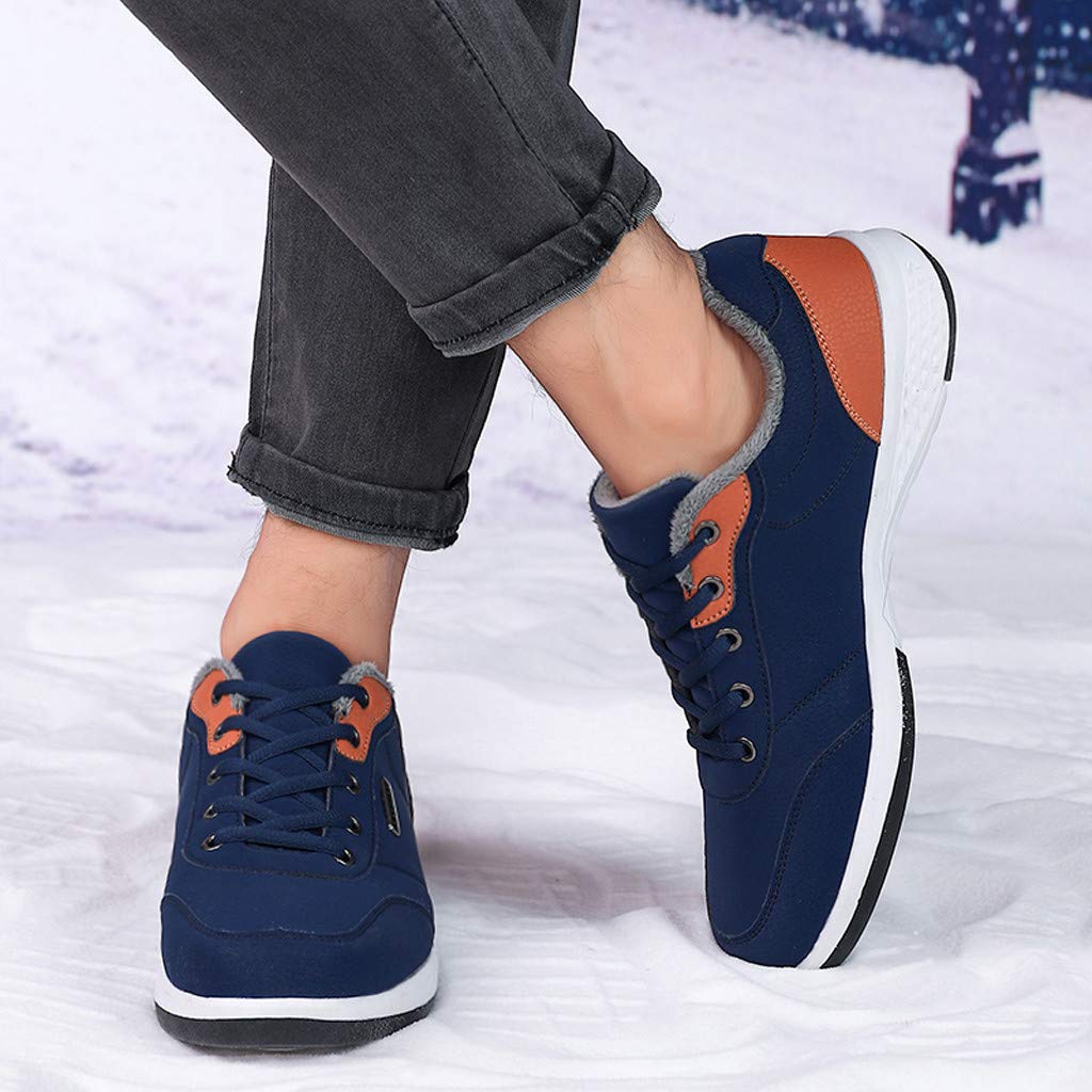 Men KESEELY Fashion Plush Men Sports Shoes Mesh Breathable