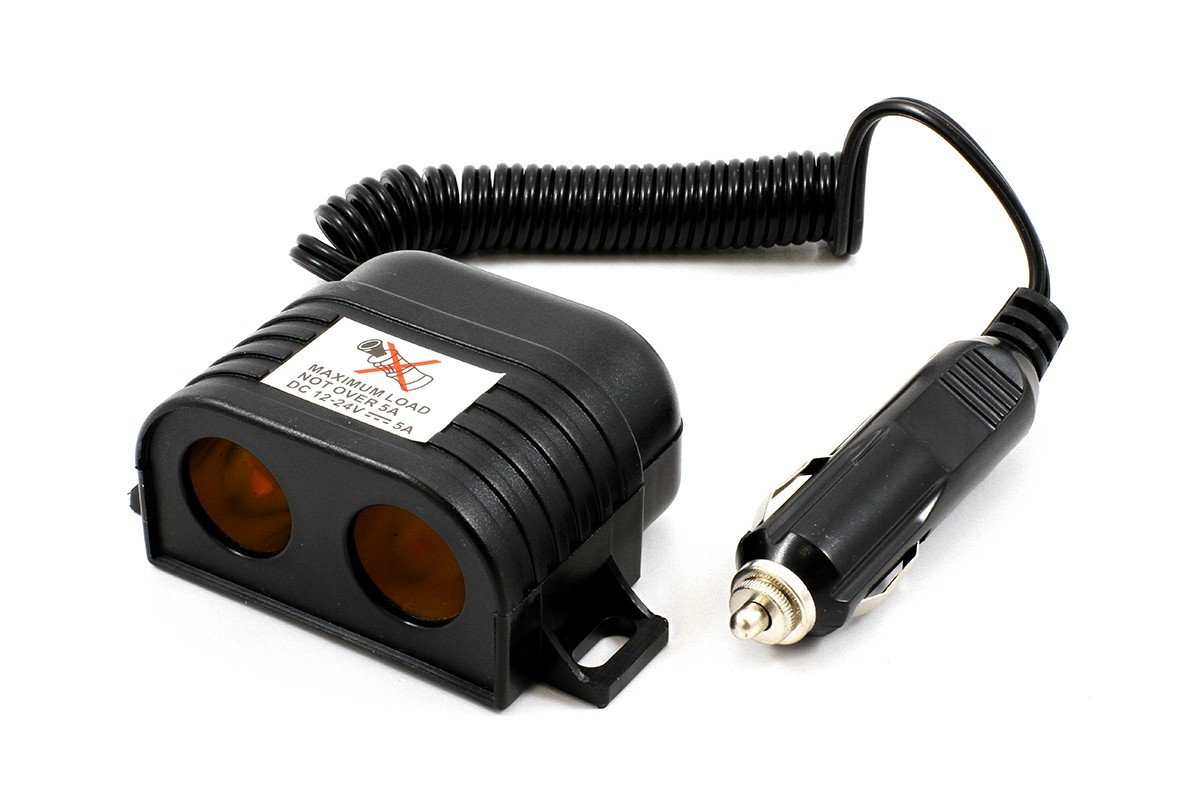 All Ride 871125202539 Twin Cigarette Lighter Adapter