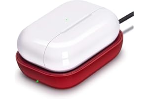WIRELESS FUTURE CHARGER FutureCharger AirpodsPro Charger, Wireless Charger for AirPods 3rd/AirPods Pro 2nd/Airpods Pro/Airpods,Wireless Charging Station Charging Pad for Apple Airpods Earbuds,Earpods Bluetooth Headphones-Red