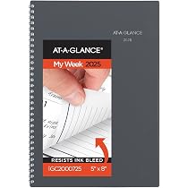 AT-A-GLANCE 2025 Refillable Weekly Appointment Book - Pocket Size 3.25x6.25 Inch Planner