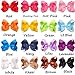 CÉLLOT 6 Inch Hair Bows for Girls Glitter Rhinestones Large Boutique Cheer Bows Alligator Hair Clips for Baby Girls and Toddlers Hair Accessory Pack of 16