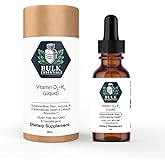 Bulk Essentials Pure Vitamin D3+K2 Drops with MCT Oil – 5000 IU VIT D3 & 120 mcg K2 for Bone, Heart & Immune Support – USA Made Supplements for Women & Men – Non-GMO & Gluten-Free, 30ml
