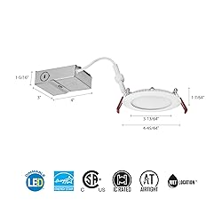 Lithonia Lighting WF4 LED 30K MVOLT MW M6 Dimmable