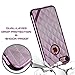 iPhone 7 Case, Poristal 2 in 1 [Dynamic Geometry] Shockproof Electroplate Protective Case [Slim Cushion] For Apple iPhone 7 (2016) - Rose Red