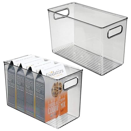 mDesign Juego de 2 fiambreras para el frigorífico - Cajas de ...