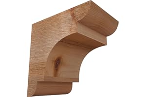 Ekena Millwork COR04X06X06NEB00RWR 4"W x 6"D x 6"H New Brighton Rough Sawn Corbel, Western Red Cedar