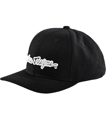 Troy Lee Designs - Curved Snapback HAT; Signature Blue/White