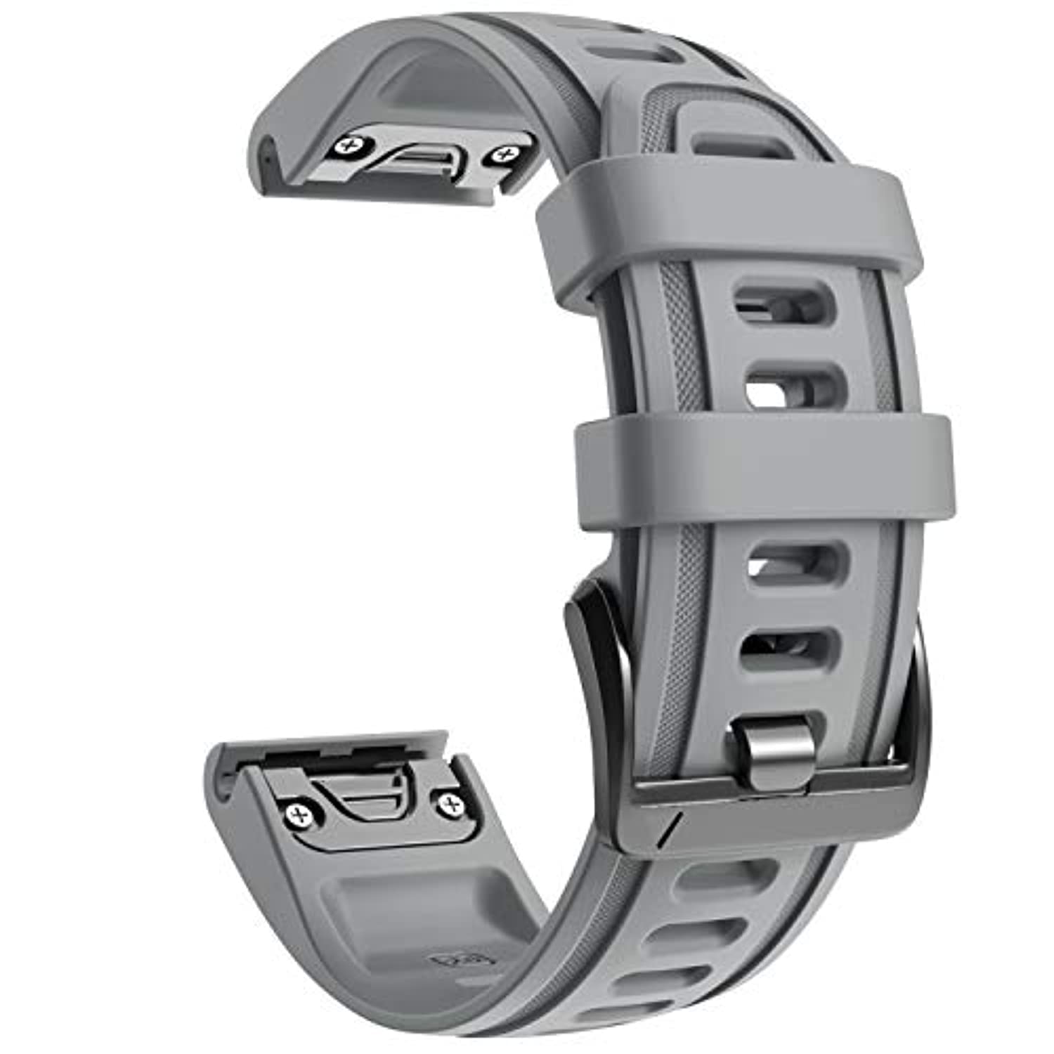 Fleshy Leaf 20mm Band Strap Compatible for Garmin Fenix 7S Band Silicone Watch Band Replacement for Fenix 7S/Fenix 6S/Fenix 6S Pro/Fenix 5S/Fenix 5S Plus/D2 Delta S (20MM, Gray)