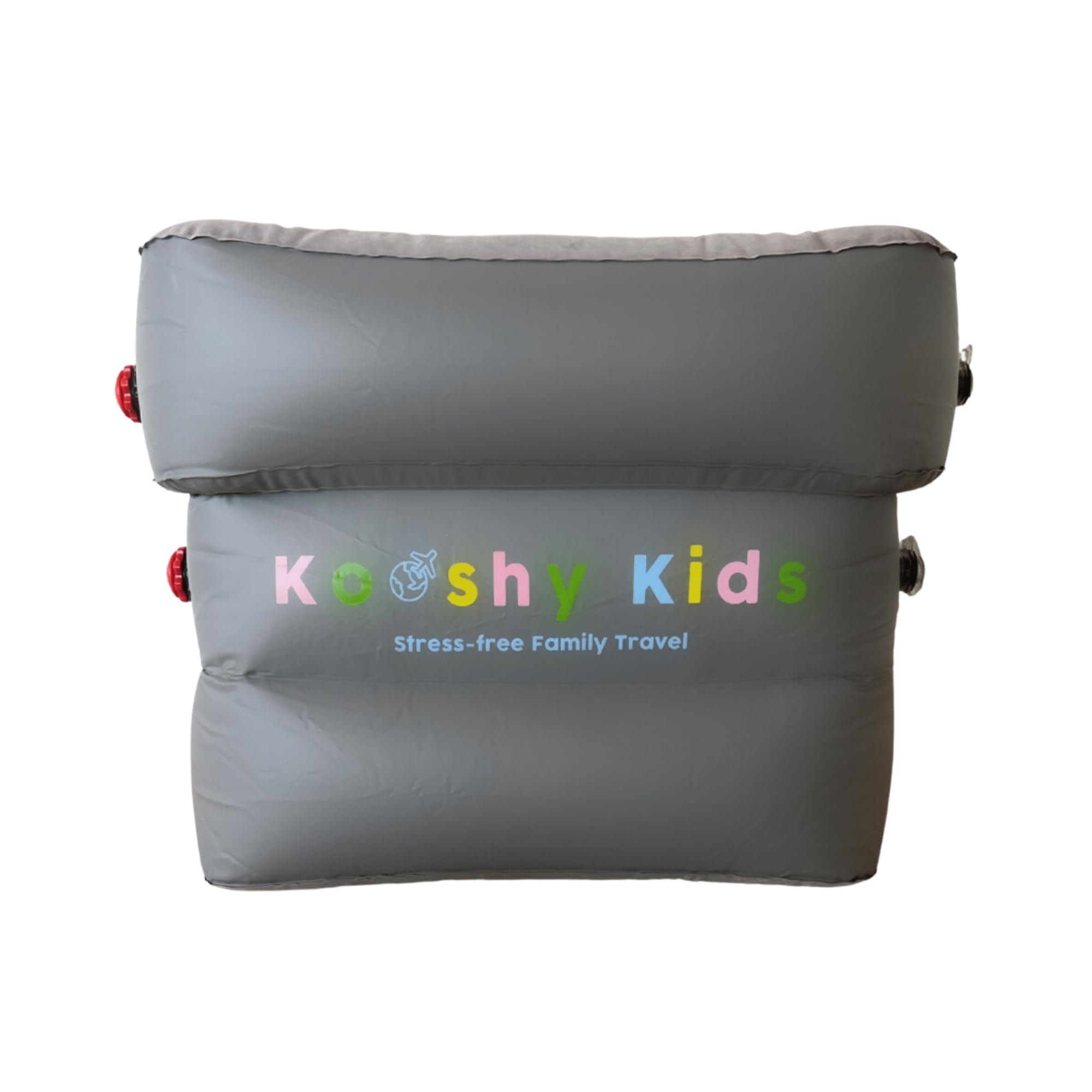 Photo 1 of Kooshy Kids Premium Kooshion – Inflatable Travel Footrest Cushion for Kids – Dual Air Chambers, Rapid Deflation, Accepted on 100+ Airlines, Compact & Lightweight – 800g