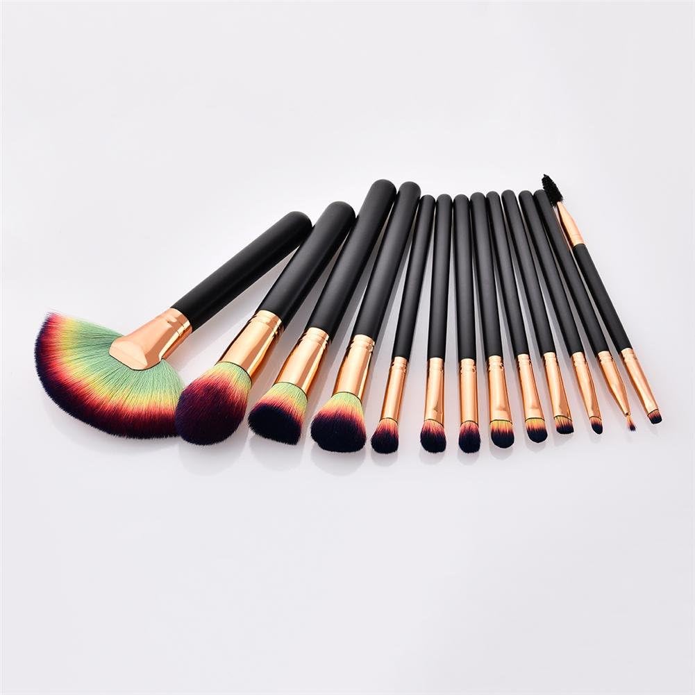 Leking Powder Brush Eyeshadow Flat Brush Set for Makeup Brush Set for Eye Makeup Brush Set Eyeshadow Brush for Flat Set (13 Pieces)