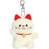 Aurora Palm Pals 4.5" Kota Lucky Cat Adorable Clip-On | Bean-filled understuffed bodies with collectible personalities