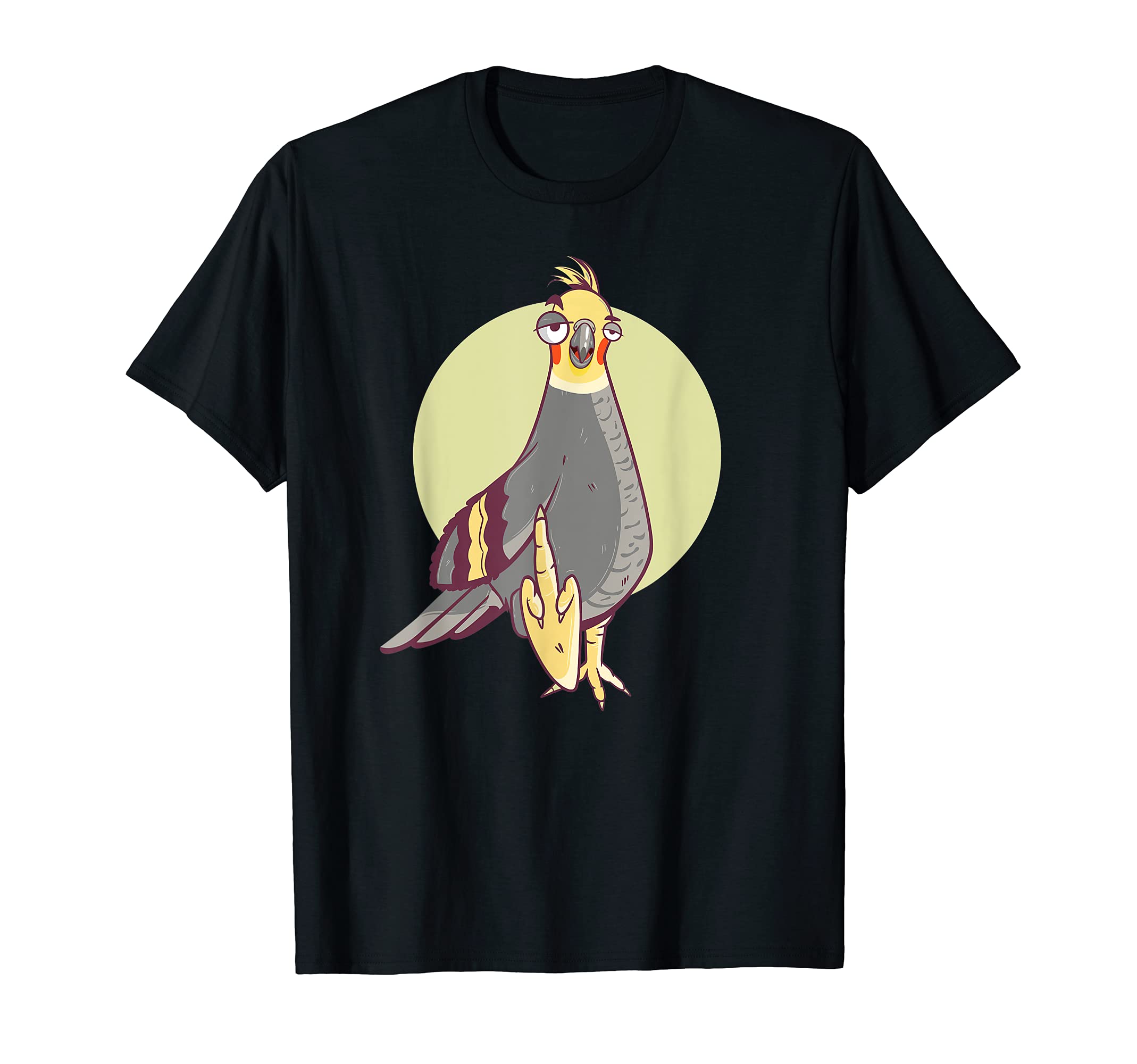 Cockatiel Middle Finger Funny Bird Parrot Meme T-Shirt