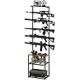 Poyilooo Gun Rack, Indoor Gun Rack for Wall Mount Gun Display Stand, Floor Rifle Rack Holds up 5 Guns Storage Organizer Rifle Holder Hunting Gun Shelf (Large-19.7" L/Medium-17.3" L)